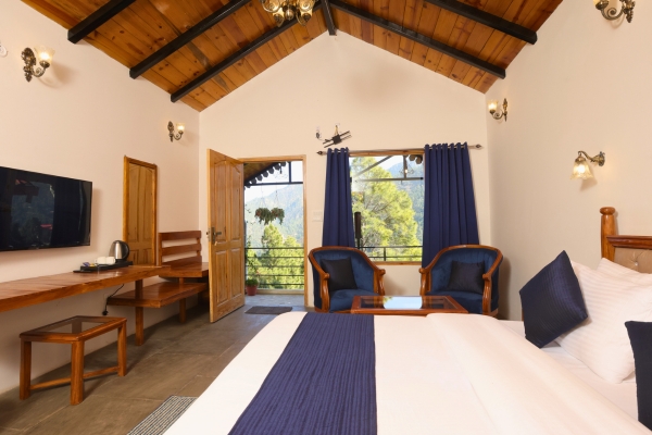 Room's private balcony view